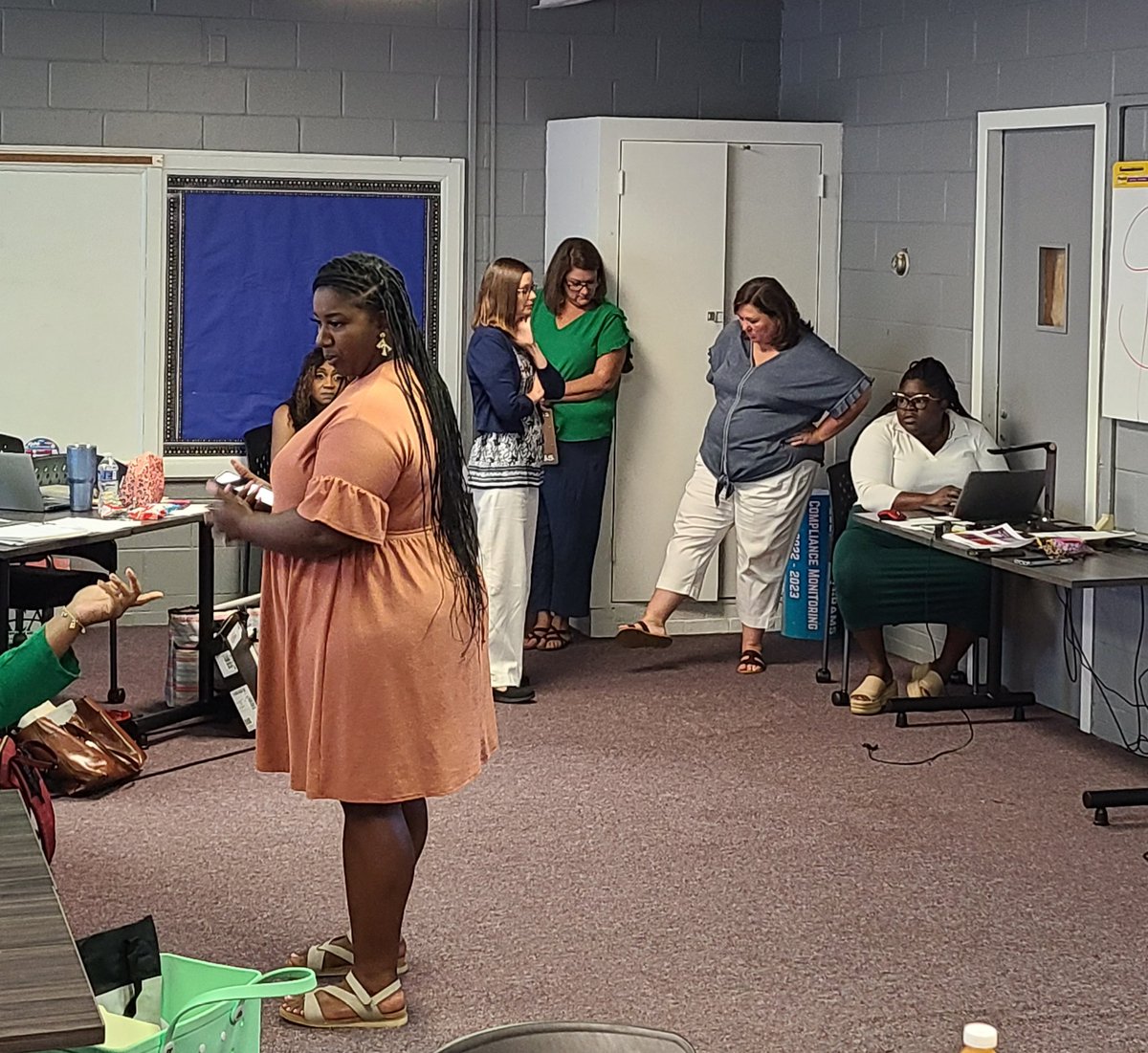 Who was helping the newest teachers in Butler County? Well, that would be our ARI Reading Specialist, OMI Math Coaches, and the best Curriculum Director in the South, Mrs. Donna Ash. #BCSS #newteachers #ARI #OMI <a href="/BCSSCurriculum/">Donna Ash</a> <a href="/Alabama_Reading/">ARI / The Alabama Reading Initiative, ALSDE</a> <a href="/AlabamaAchieves/">Alabama State Department of Education</a> <a href="/butlercountyss/">Butler County School System</a>
