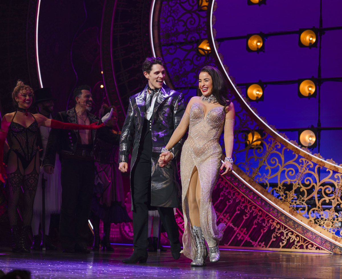 MoulinRougeBway's tweet photo. What a spectacular night at the Al Hirschfeld Theatre! Welcome to Broadway, Casey &amp; Courtney ♥️ https://t.co/8aFibiavtG
