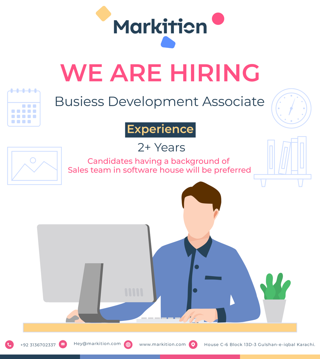 MarkitionPvt's tweet photo. #hiring #newhiring #team #vacancy #joboffer #urgenthiring #jobopportunity #pakistan #karachijobs #pakistanjobs https://t.co/MvA1vIpdm5