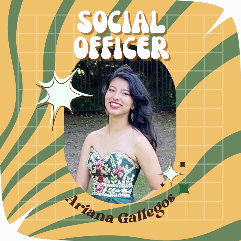 Next up is our second Social Officer Ariana Gallegos!!
She's been a part of theatre since her sophomore year with her most notable role being a Witch in our production of Macbeth. Additionally, Ariana is a member of our NFHS Drill Team the Sterling Stars!! #theatreofficers