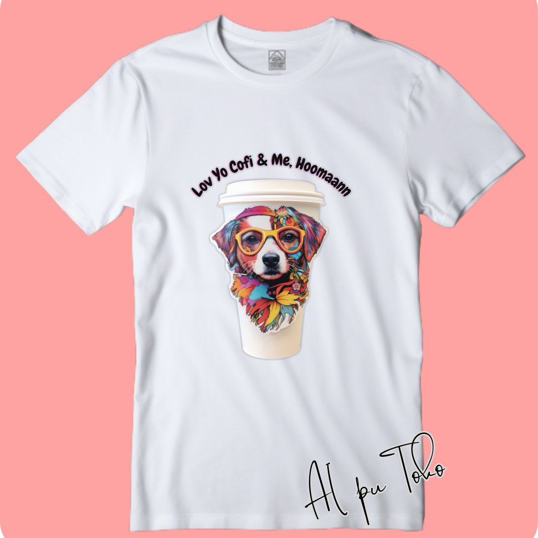 LifeAdvices10's tweet photo. If you love coffee and dogs ☕️🐶, this T-shirt is for you. 
These are print-on-demand T-shirt, so DM for more info if you want to have it 👕

And stay in touch, more creative design to come 🌟 https://t.co/vywwBIqqYh