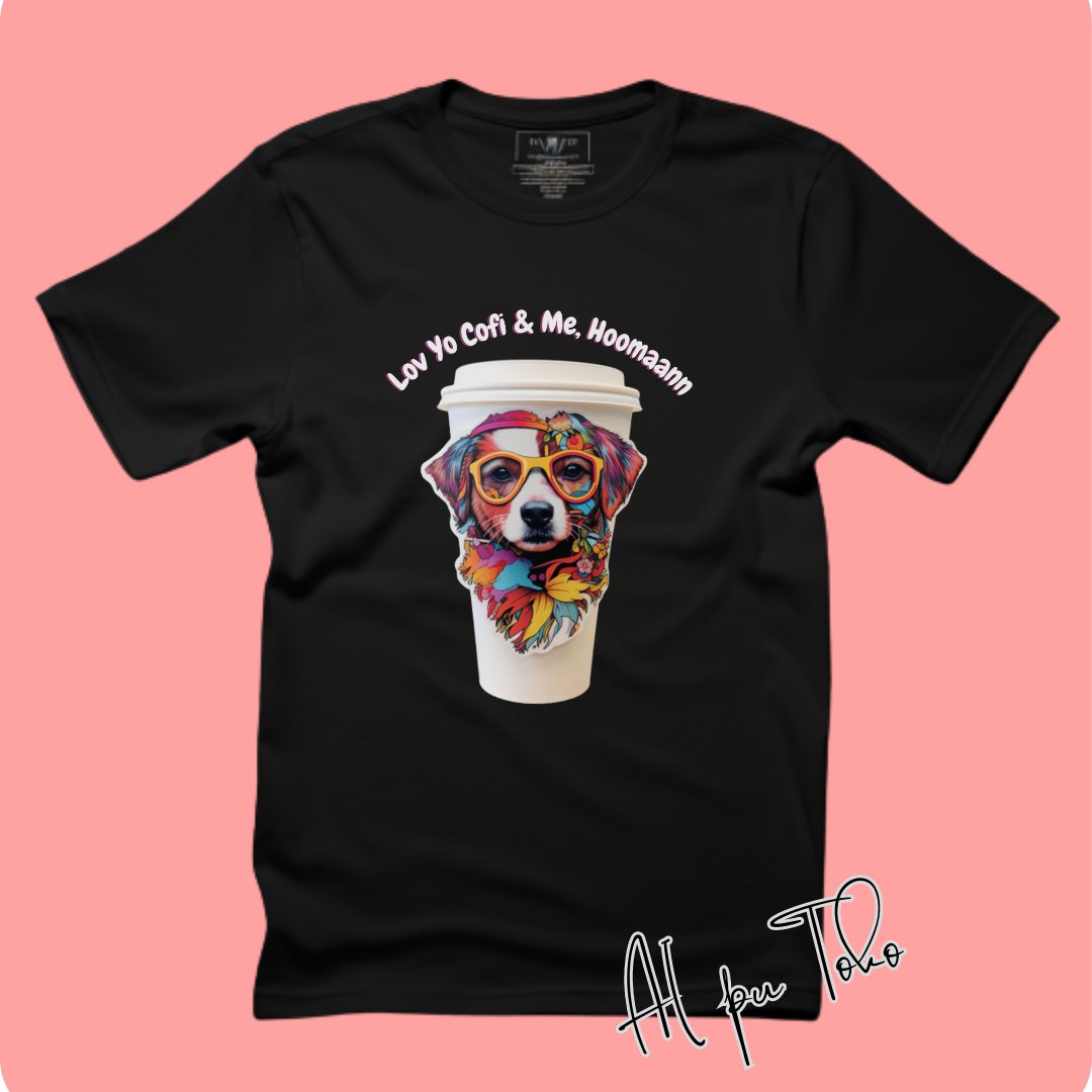 LifeAdvices10's tweet photo. If you love coffee and dogs ☕️🐶, this T-shirt is for you. 
These are print-on-demand T-shirt, so DM for more info if you want to have it 👕

And stay in touch, more creative design to come 🌟 https://t.co/vywwBIqqYh