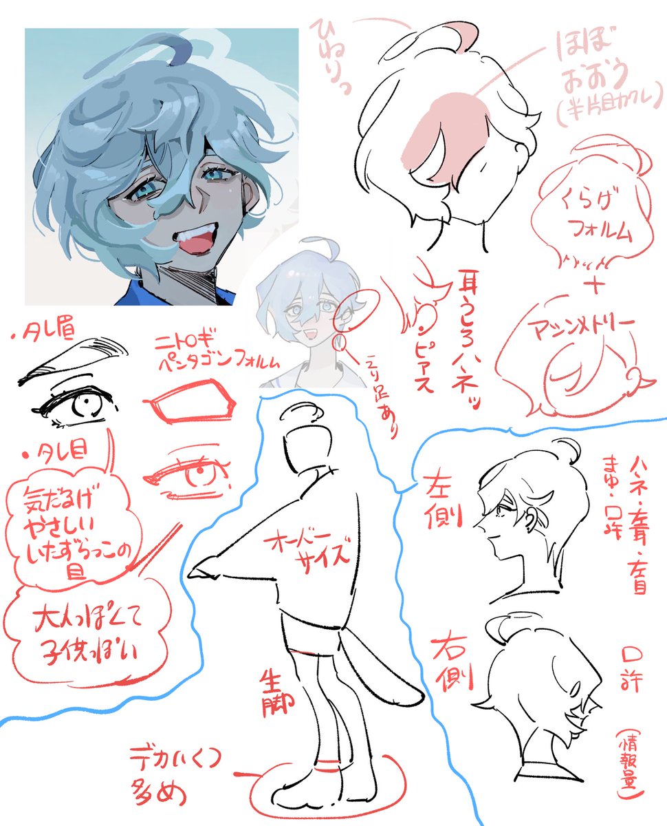 # リプきたうちの子の自分なりの描き方ポイントを語る  ②ニトロギ、ロウジュ、蛸女