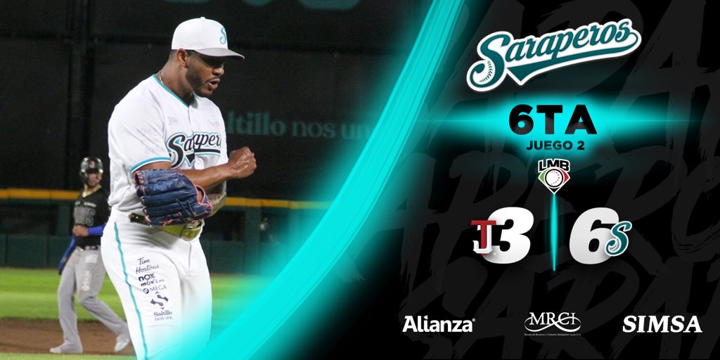 Marcador después de seis entradas en el Madero 🏟️.

𝗣𝗿𝗲𝘀𝗲𝗻𝘁𝗮𝗱𝗼 𝗽𝗼𝗿: Alianza | MRCI | SIMSA 

#𝘗𝘰𝘯𝘵𝘦𝘌𝘭𝘚𝘢𝘳𝘢𝘱𝘦