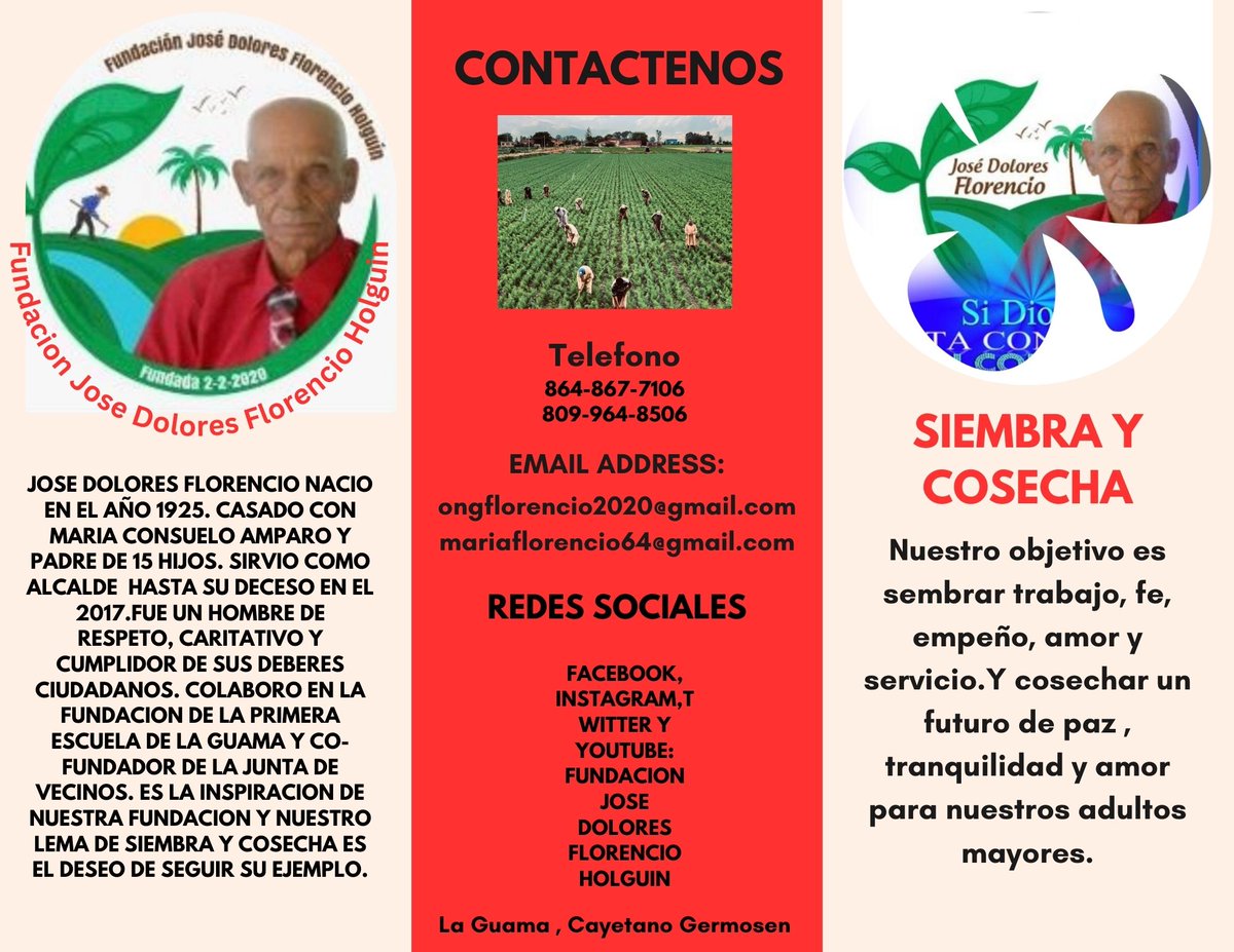 FundacionJoseD1's tweet photo. Buenas Noches Amigos de la Fund José Dolores Florencio! Aqui les presentamos un pequeño resumen de nuestros objetivos y las maneras de contacto. Gracias por su apoyo! https://t.co/Yd54jb7YtG