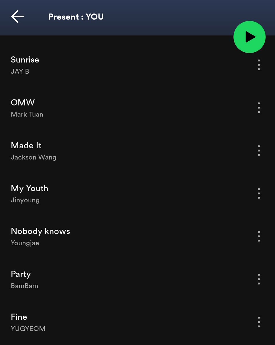 woxihuanyien's tweet photo. GOT7 solos are now credited under their own names??? 😱😱 https://t.co/HO6MI238CB