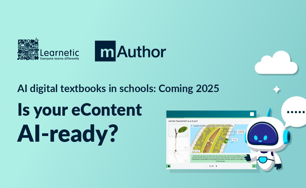 Learnetic's tweet photo. AI digital textbooks are coming to schools in 2025, starting with South #Korea! 🚀

Discover mAuthor - professional authoring tool allowing the creation of AI-empowered digital textbooks. Try the 30-day trial now: https://t.co/rlM2pP7bAl https://t.co/aWKP0C8NYF