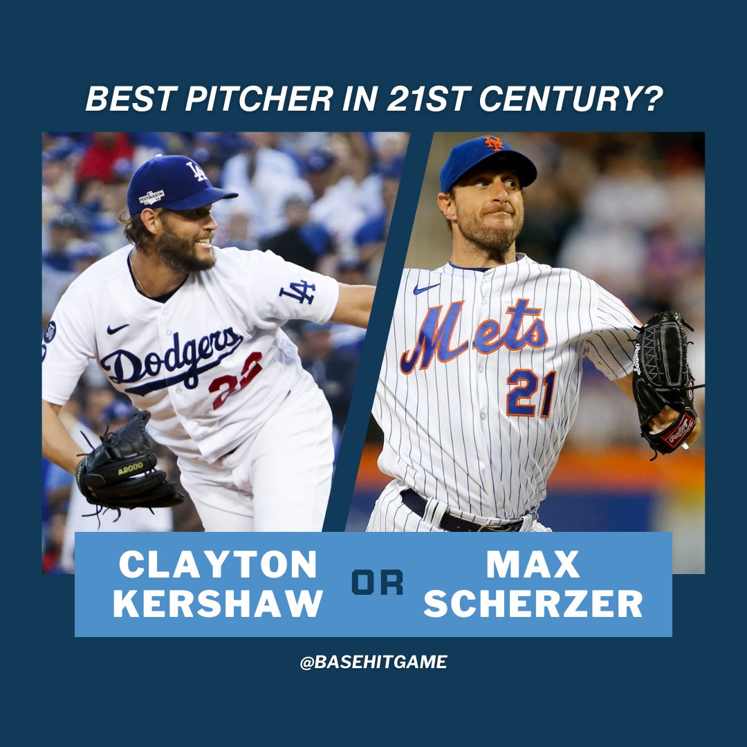 Two pitching legends, one tough choice. 🔁 Retweet if Clayton Kershaw or ❤️ like if Max Scherzer is your preferred ace on the field. Let's see who wins this battle of greatness! bit.ly/3HWukYl
#BaseHitGame #VirtualCompetition 
#BaseballSim
#BuildYourBaseballDynasty