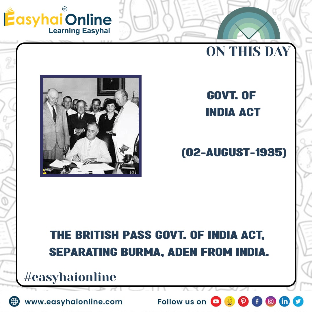 easyhaionline's tweet photo. #OnThisDay, #August #2nd, #various #events, and #incidents took place in #India.
#easyhaionline #edtech #elearning #upse #history #generalknowledge #british #govt #SupremeCourt  #KeharSingh #IndiraGandhi #AsianGames #won #chess #Championship #chessmasterseries https://t.co/inB1YNBdSG