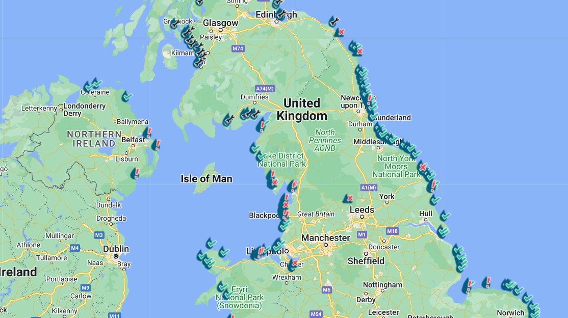 sascampaigns's tweet photo. This is how our coastlines look in the second week of summer holidays. Rife with #sewagepollution. ❌💩

Planning a trip to the seaside? Make sure you download the SSRS to receive live water quality alerts for 450+ locations in the UK: https://t.co/w5VkGzMRyq. https://t.co/OfEowg4oui