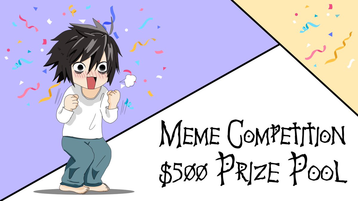 Lthememecoin's tweet photo. New #meme #competition is live! 🎉

A $500 $L Prize pool is available for 5 lucky winners, winning $100 each; all you need to do is:

▫️ Like and Retweet this post.
▫️ Reply with your L-related memes.

Winners will be selected on Monday; let's create together! 🥳 https://t.co/Nj3CB9tMV0