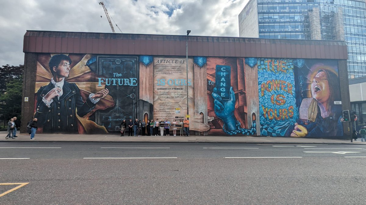 At the end of last week, a young person attending <a href="/TheMoneyHouse_/">The Money House</a> invited our team to the unveiling of a new mural by <a href="/TrustCultural/">Articulate Cultural Trust</a> celebrating care-experienced young people across #Scotland. If you're passing Cathedral St. in Glasgow, check it out!
