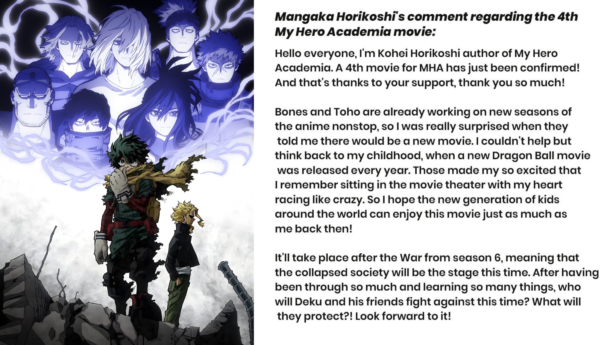 My Hero Academia Season 6 Announces Release Date