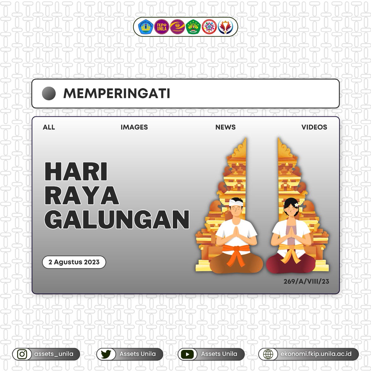 assets_unila's tweet photo. [Hari Raya Galungan]

Dikutip dari buku Pendidikan Toleransi Sasak Muslim Bali Hindu di Kota Mataram karya Lalu Khothibul Umam, (2021) dijelaskan bahwa Hari Raya Galungan memiliki makna kemenangan Dharma (kebenaran) melawan Adharma (kejahatan). https://t.co/CUa49P36tq