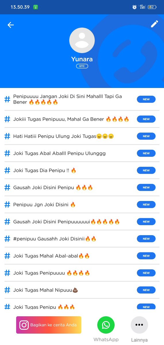 HELP RT❗(fitnah, sewa buzzer, joki tugas)

- a thread -

tag: #zonauang #jokitugas #zonaba