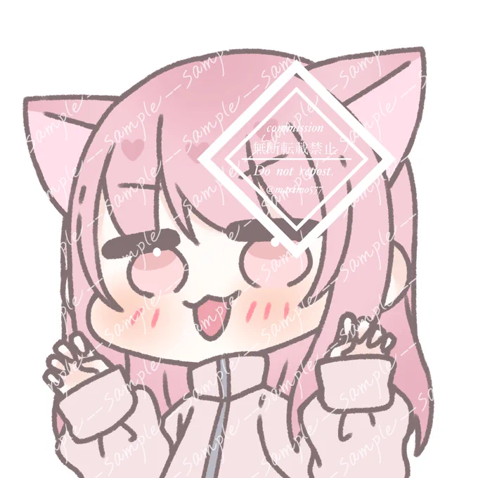 猫耳っ子量産の依頼でした! ありがとうございました   #有償依頼 #commission