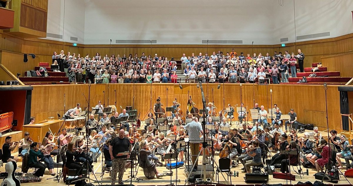 Hugely emotional end to a vast project. Gerontius in the can! Thanks to everyone, @nickythespence @StephanyMezzo @Foster_Williams @GabrieliCandP and great young singers from ROAR and Polish National Youth Choir. I'll never forget these last ten days. Wrecked but happy !