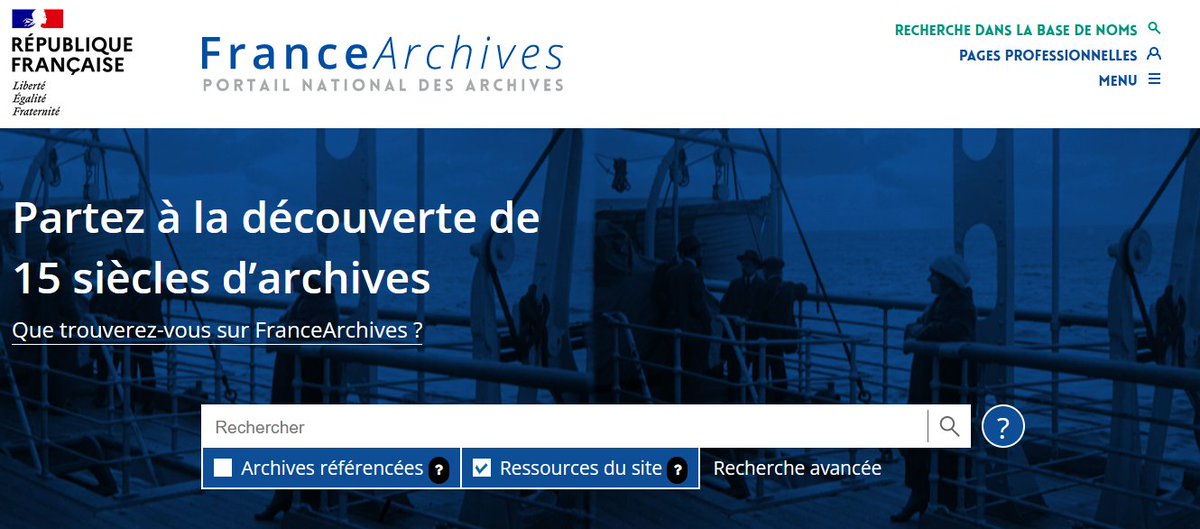 FranceArchives's tweet photo. [NOUVEAU] sur FranceArchives : le formulaire de recherche avancée  vous permet d'affiner les résultats de votre recherche en croisant plusieurs critères (lieu, personne etc.) : belles découvertes parmi les 21 632 990 archives référencées par le portail !
https://t.co/M4e9yMTI8b https://t.co/VWdweMkMqn