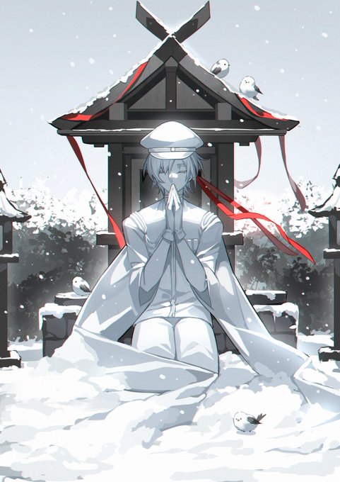 「shrine wide sleeves」 illustration images(Latest)