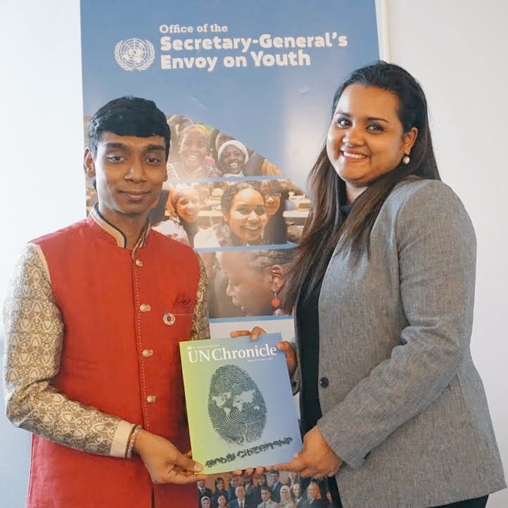 H.E Ms. @jayathmadw, #UNSG's @UNYouthEnvoy, is a new record of youth mentality. Excellent mindset is the hallmark. My meeting with @UNYouthEnvoy also gave me a source of inspiration. Work done by you for all #youth community proves new horizons #GlobalGoals #SDGs @UN4Youth 🇺🇳.