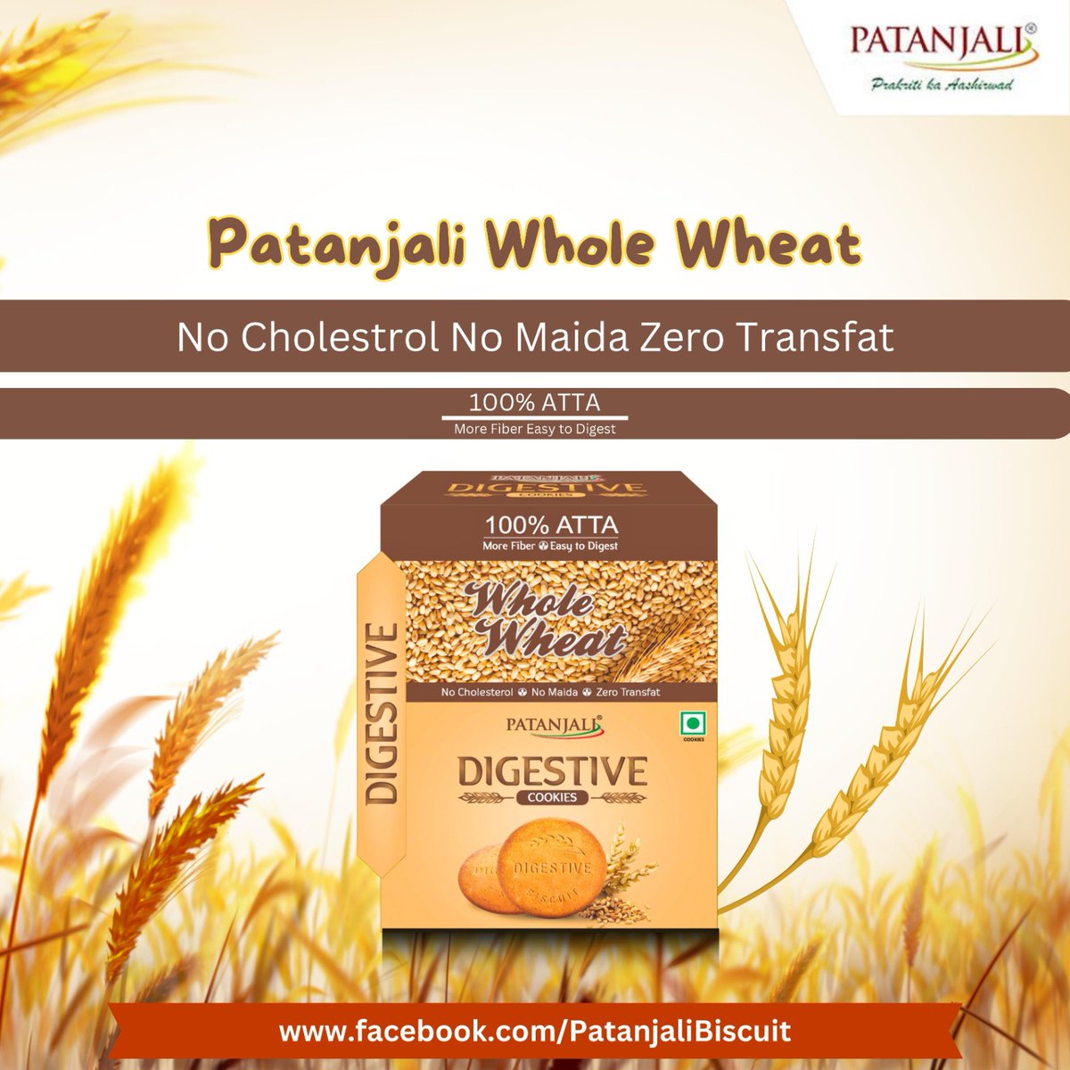PatanjaliBiscu1's tweet photo. Patanjali Digestive cookies are made from 100% atta which provides more fiber and is easy to digest. it can be devoured anytime as it has zero trans fats, zero cholesterol and no maida.
#PatanjaliDigestivecookies #Digestivecookies https://t.co/JAwLDJJYH1