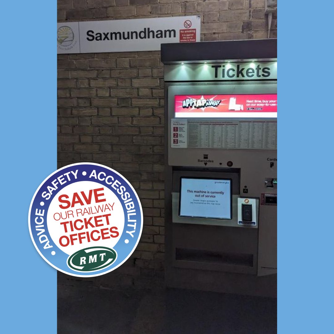 'This machine is currently out of service.'
This is Greater Anglia, who have been removing ticket office consultation material from ticket offices, unable to supply an alternative resource. We must #SaveTicketOffices.
