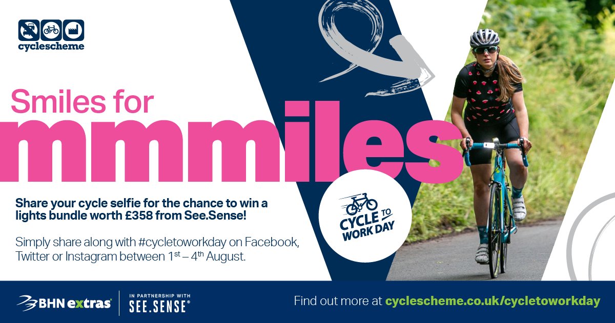 The Cycle to Work Day photo competition is back 📸 Take a picture of you and your bike and share it with #cycletoworkday on your socials and you could win a @seesense_cc bundle worth over £350! buff.ly/3DF7WAa