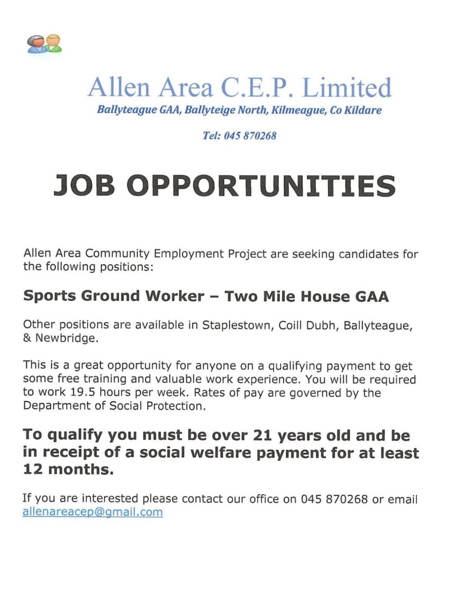 💛💚Sports Ground Worker Needed….please pass the word around. Thank you!💛💚#ourclubisfamily #honthehouse