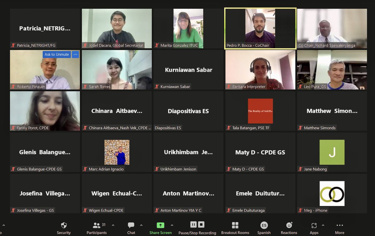 CSOPartnership_'s tweet photo. 📸Some pics from our virtual Coordination Committee meeting, feat. a report-back on the outcomes of a scenario-building exercise held in Paris! #CSOPartnership #CivilSociety #Development #DevCoop #CSOs #EnableCSOs #EnablingCivilSociety #EnablingEnvironment #Agenda2030 #SDGs https://t.co/mij2u7BqmB