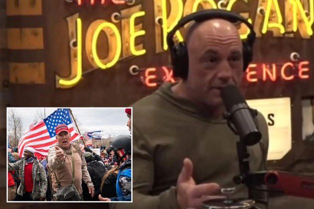 matjendav4's tweet image. Without a doubt ~ ~ Joe Rogan suggests Jan. 6 Capitol riot was a set-up to bring down Donald Trump trib.al/kooybSi