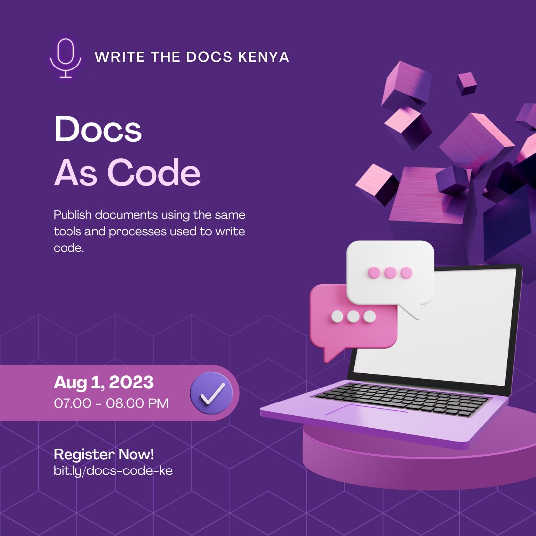 Glad to have done a session on docs-as-code last night

Here's a repo with notes and resources for that session; ahead of the recording
github.com/NdagiStanley/d…