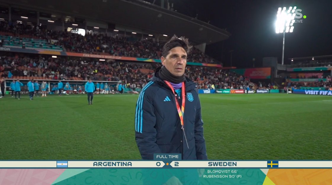 Foetbal247TBG's tweet photo. FT Argentina 0 Sweden 2. Sweden will face USA in the next round #ARGSWE #FIFAWWC https://t.co/X8Il9Efjho