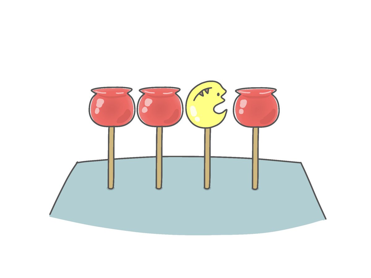 candy apple food no humans white background simple background solo open mouth  illustration images