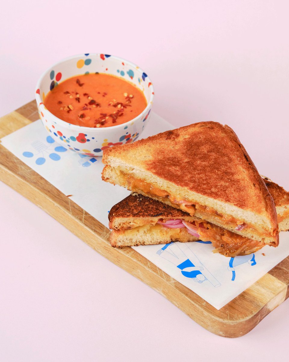 Have you tried our ultimate cheese toastie yet? 🤤🤤🤤

🧀 This toastie is full of melted cheddar and Henderson's cheese – perfect for an epic cheese pull!

🍅 Served with a side of our tasty marinara sauce for dipping.

📅 Available on our daily menu, Wednesday – Saturday.