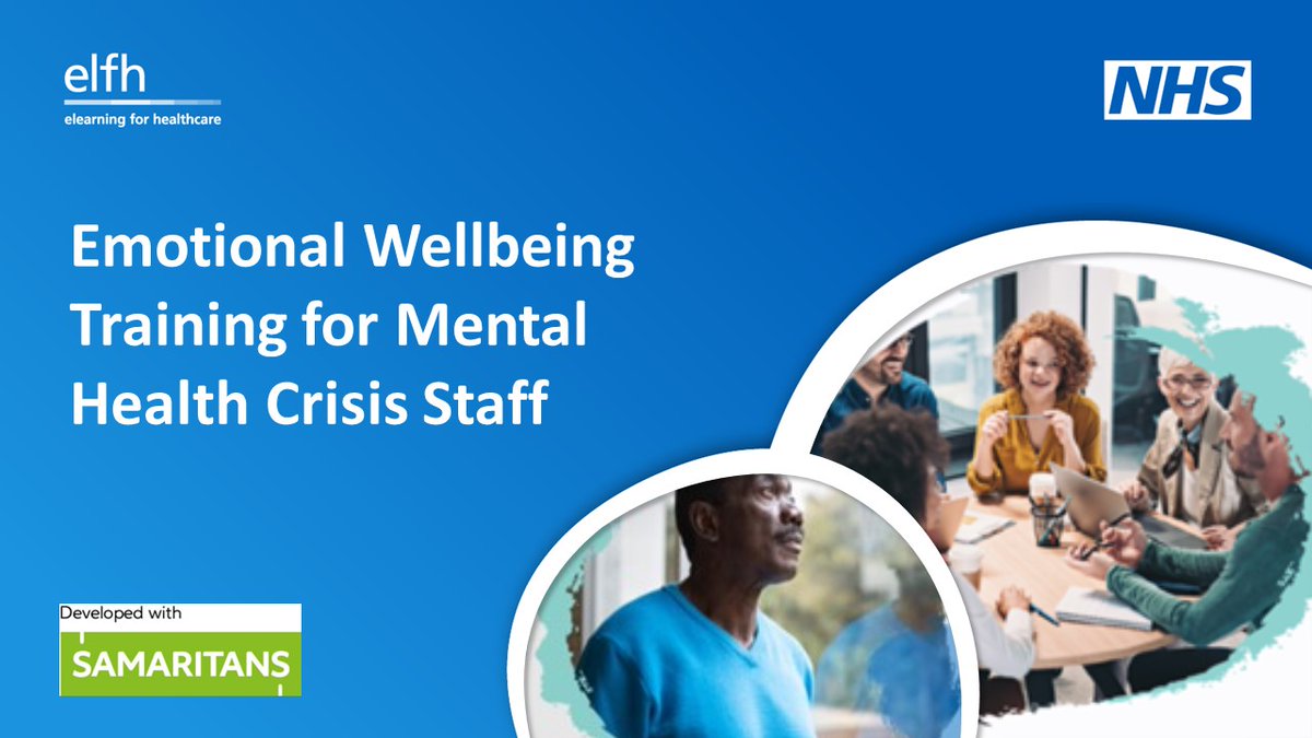 NHSE_TEL's tweet photo. A new series of sessions on emotional wellbeing covers listening, building resilience, and setting expectations, developed by @samaritans @NHSE_WTE to support colleagues in #mentalhealth crisis settings: https://t.co/mfzBisK9KO https://t.co/LJWuWrKdx7
