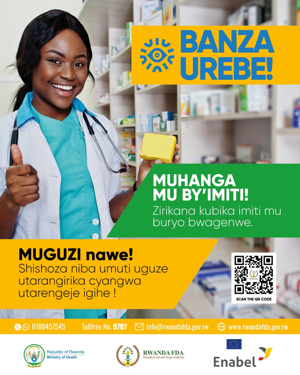 𝗘𝘀𝗲 𝘂𝗷𝘆𝗮 𝘂𝘇𝗶𝗿𝗶𝗸𝗮𝗻𝗮 𝗸𝗼 𝗮𝗿𝗶 𝗶𝗻𝘀𝗵𝗶𝗻𝗴𝗮𝗻𝗼 𝘇𝗮𝘄𝗲 𝗸𝘂𝗻𝘆𝘄𝗮 𝘂𝗺𝘂𝘁𝗶 𝘄𝘂𝗷𝘂𝗷𝗲 𝘂𝗯𝘂𝘇𝗶𝗿𝗮𝗻𝗲𝗻𝗴𝗲? Shishoza niba umuti uguze utarangirika cyangwa utarengeje igihe! #BANZAUREBE