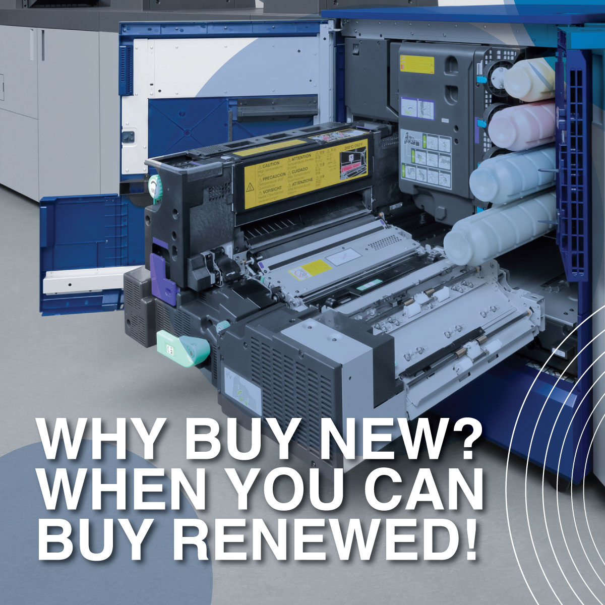 GautengKonica's tweet photo. Why go for brand new when you can opt for revitalized? ♻️ At Konica Minolta Gauteng, we present certified pre-loved copiers that guarantee outstanding performance while promoting a greener tomorrow. Choose eco-friendly without sacrificing excellence! https://t.co/zm3jwNIg0h