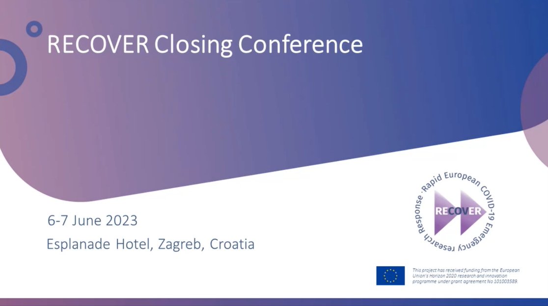 Watch the insightful presentations of our RECOVER Closing Conference and discover more about the impact of the project as well as the takeaways & lessons learned for the future ➡️ bit.ly/43SpNOo #COVID19 #pandemicpreparedness