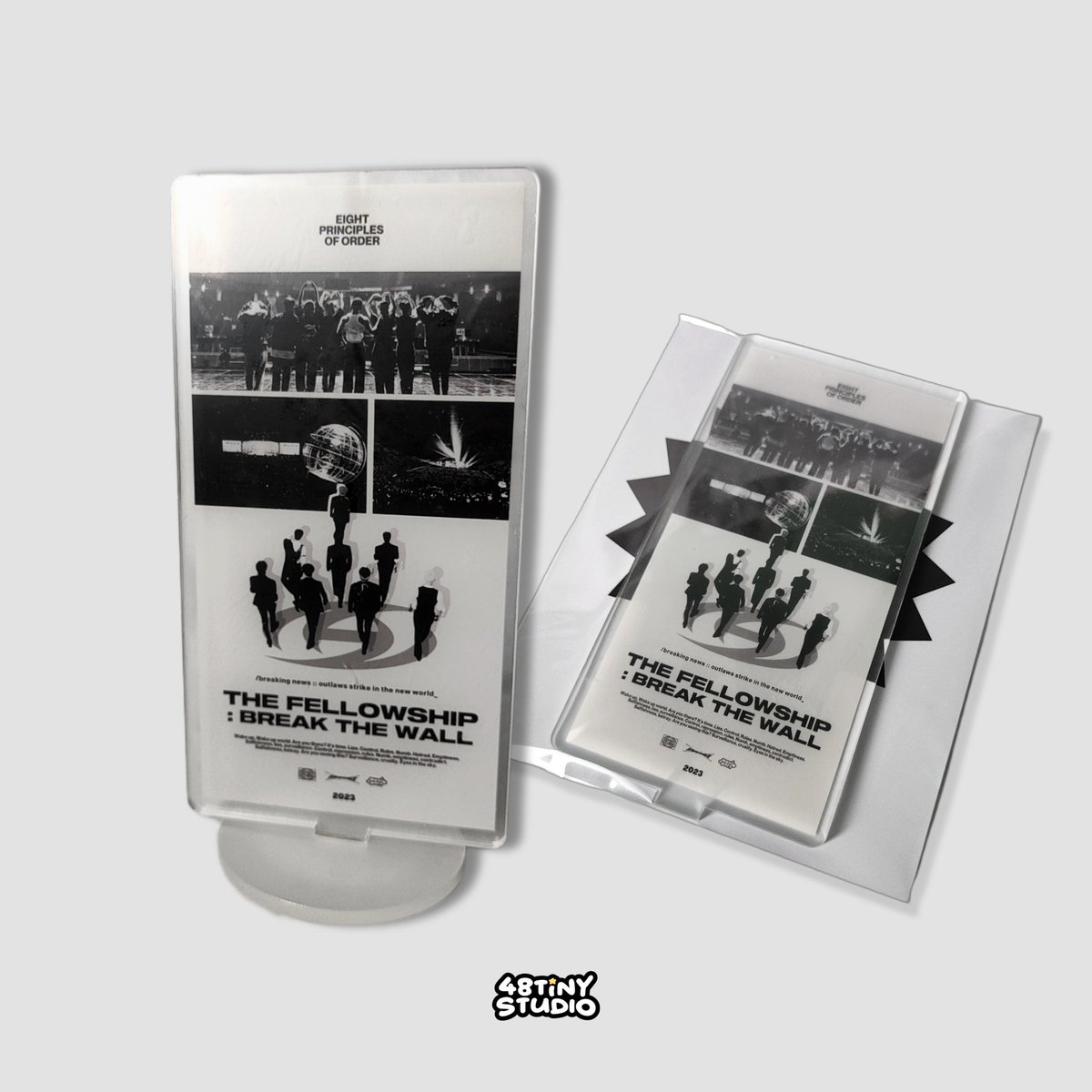 foratinystudio's tweet photo. [ #made48tiny ]

Our specially made Tour Memorabilia standee for this year's tour! Along with our two-pendant keychain with ATEEZ in animal form 🗯️ https://t.co/BQTll0rR5T