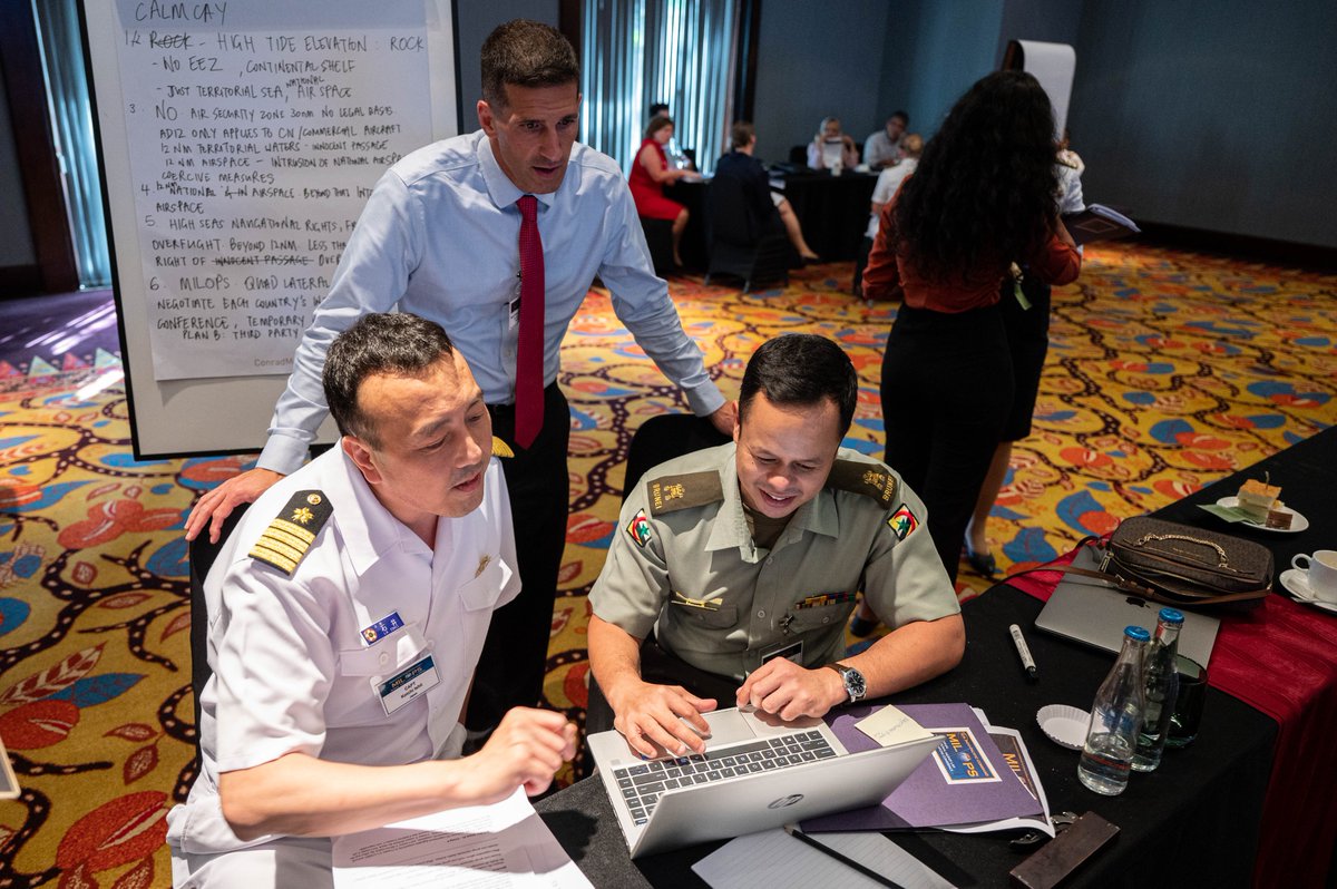USPACOM's tweet photo. #MILOPS23 discussions highlight the wide-ranging impacts of international law on diplomatic, informational, military and economic efforts across the region. https://t.co/I8ihJ2VV3P