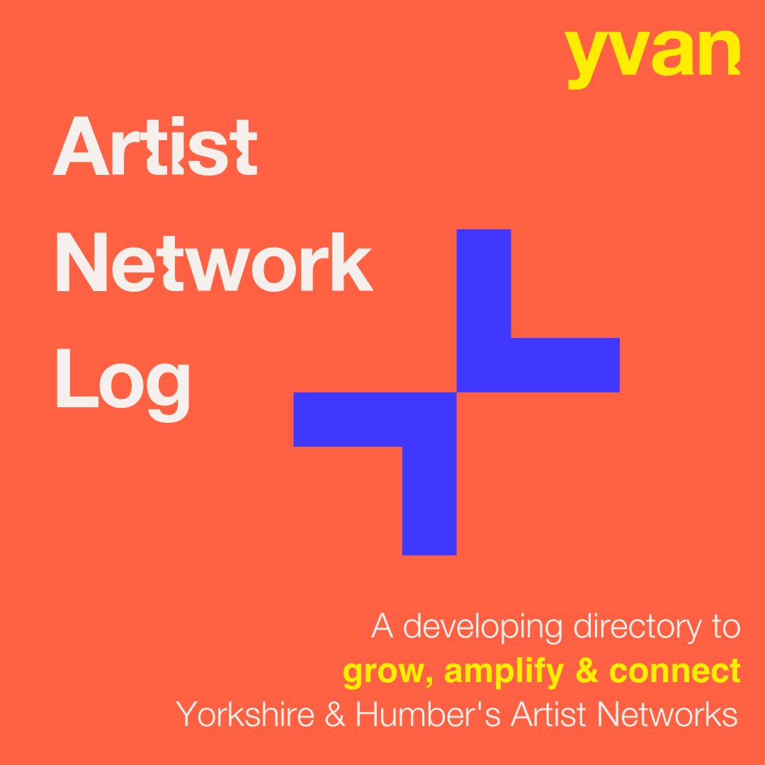 YVANetwork's tweet photo. 📣Today we launch the Artist Network Log- a space to map & discover the incredible array of artist networks in Yorkshire & Humber!
#YVANArtistNetworkLog is to help grow, amplify & connect the region’s visual arts sector.
Learn more & access it here➡️ https://t.co/btibhR9SBf https://t.co/Bv2gagLiK3