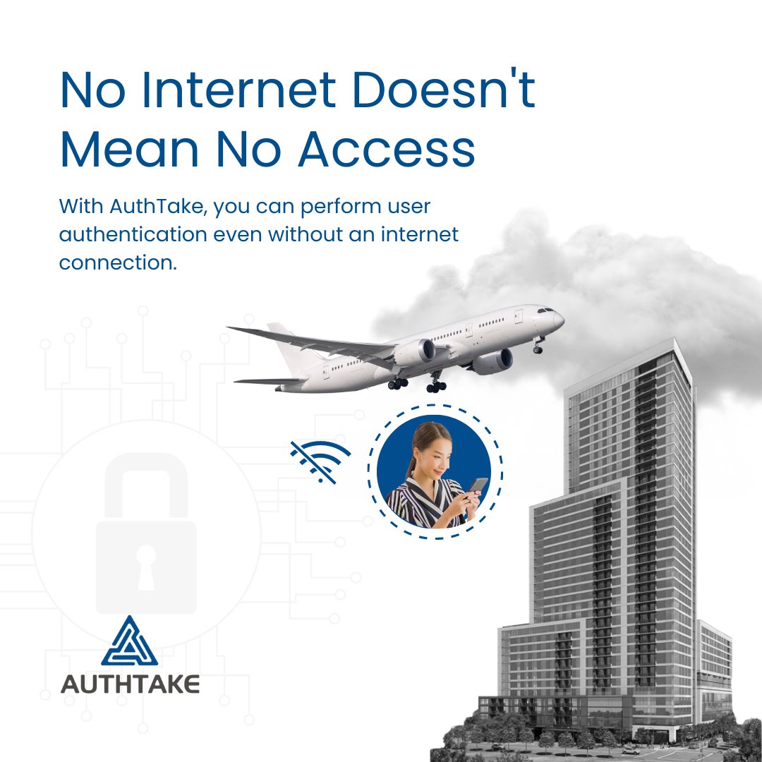 AuthTake's tweet photo. No internet? No problem! 💡Stay connected and secure, even offline.

AuthTake offers seamless user verification without relying on the internet. Keep your data protected at all times. 

#OfflineSecurity #AuthTake #DataProtection #UserVerification #OfflineSecurity https://t.co/Zr79hIBcnn