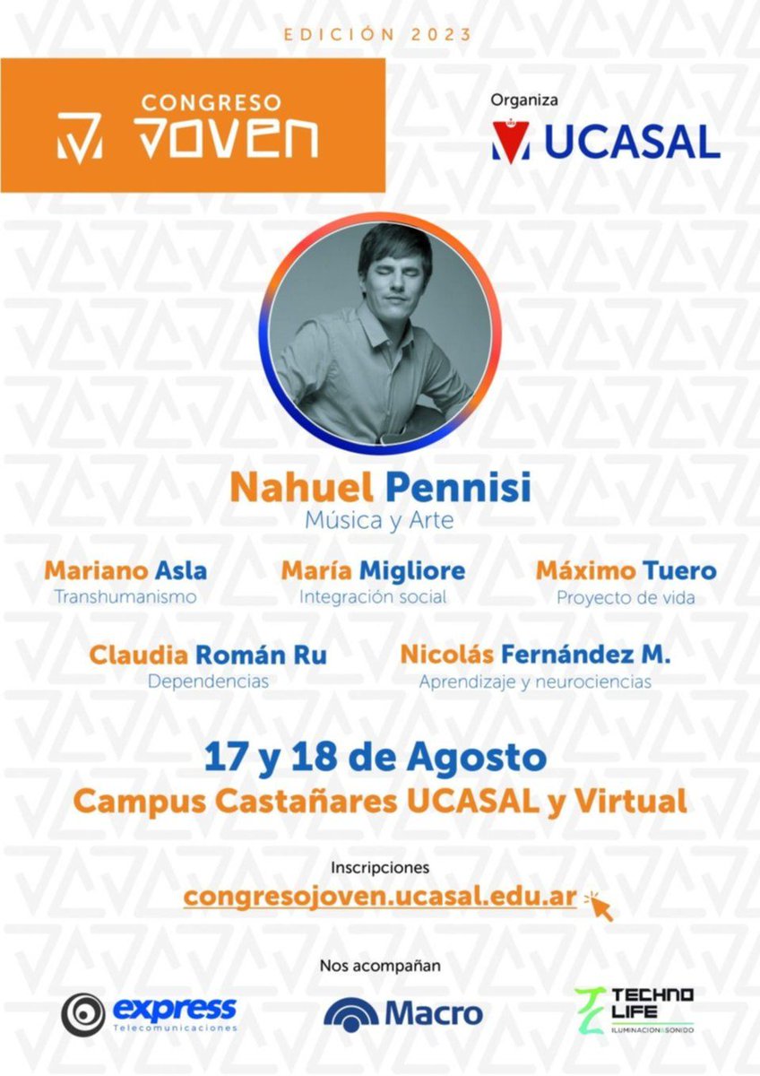 eltribuno's tweet image. ESPECIAL #Conectemos - Congreso Joven 2023
eltribuno.com/salta/nota/202…