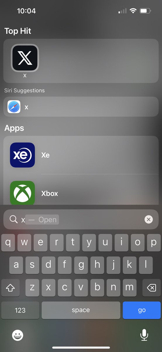 Phonografik's tweet photo. I’ll say one thing for X.
It’s a lot easier to search for the app in my phone now https://t.co/t4mGEzpJxt
