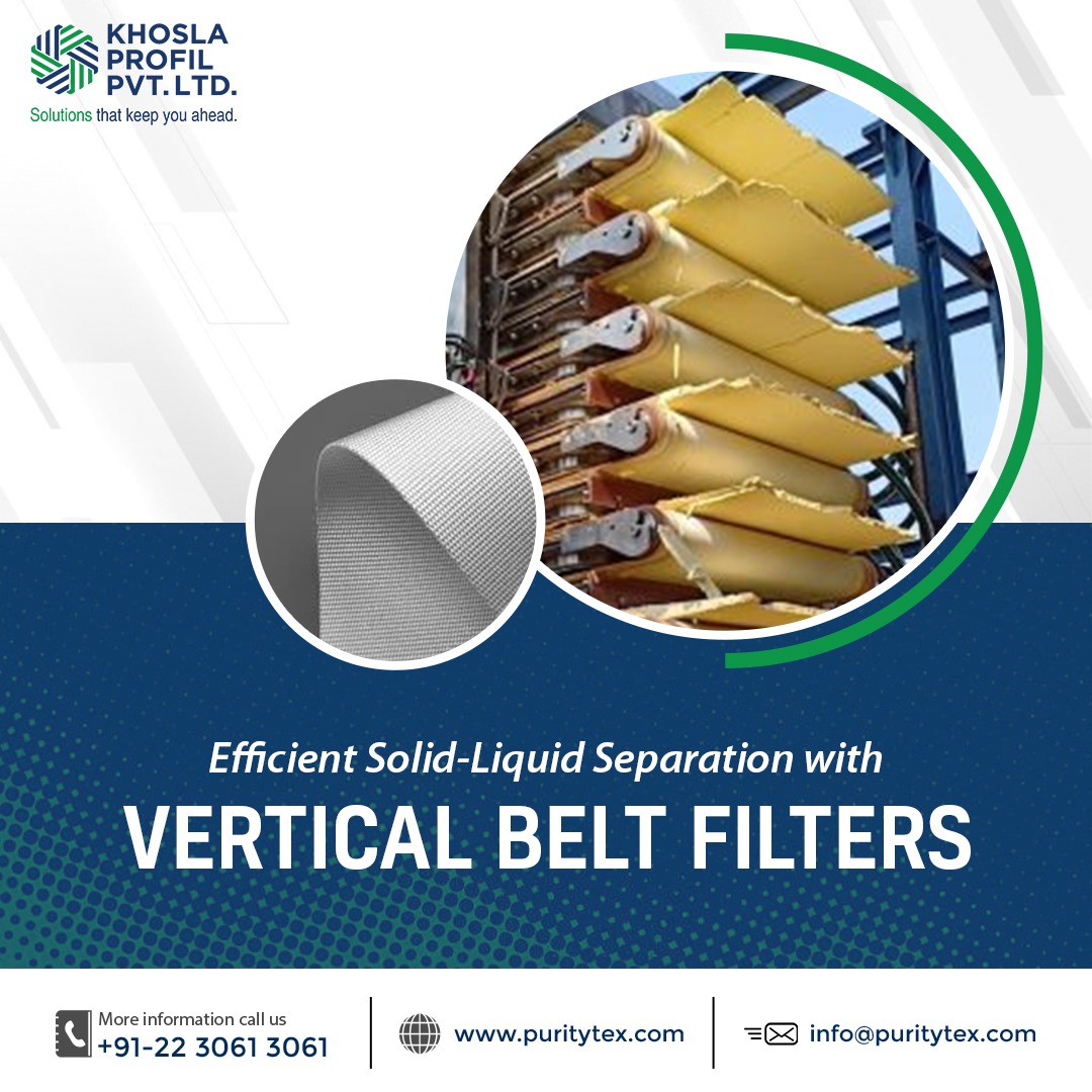 khoslaprofil's tweet image. Say goodbye to clogging and inefficiency! Our cutting-edge Vertical Belt Filters offer a seamless solution for solid-liquid separation, ensuring smoother operations and better productivity.#verticalbeltfilter #filtration #filtrationprocess  #filtrationexpertise #materialtransport