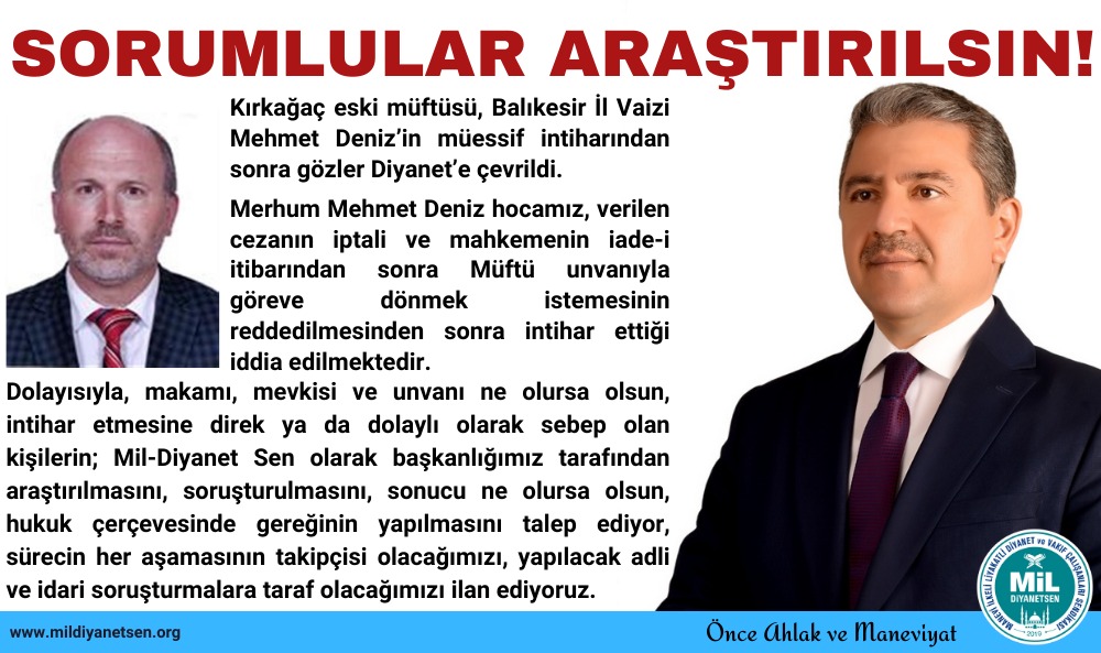 celaleddin_gul's tweet photo. Sorumlular Araştırılsın
@RTErdogan @_cevdetyilmaz @DIBAliErbas @dinckadir43 #Diyanet https://t.co/OT2dXdyj61