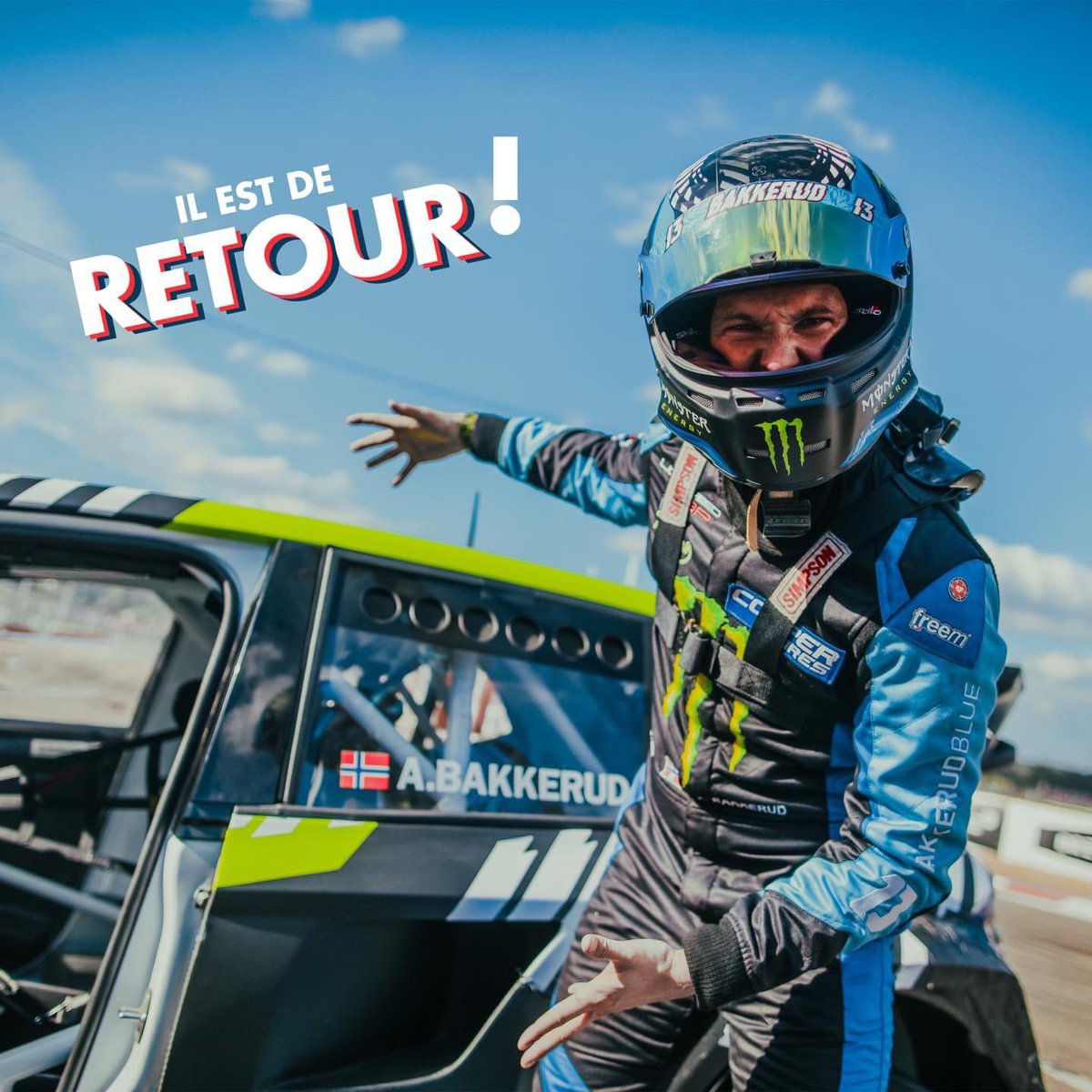 Rallycross_FR's tweet photo. 💣 Il est de retour ! @AndreasBakkerud sera engagé comme l’an passé au Rallycross de Lohéac sur une Skoda Fabia 🔥

➡️ Découvrez le communiqué de presse à ce sujet : https://t.co/LTYBZ1nHaj 

#RallycrossFrance #Rallycross https://t.co/OSWHLuIUQp