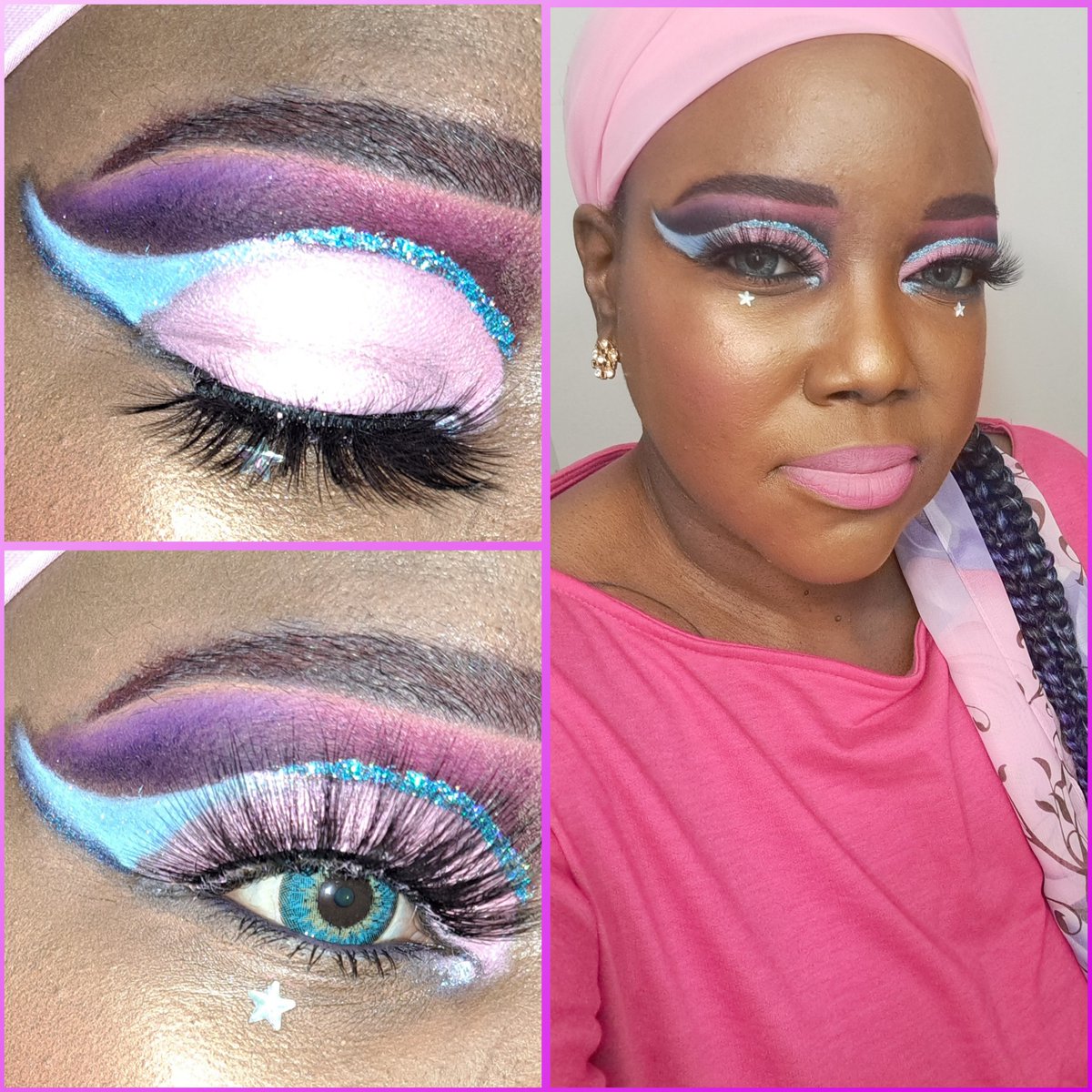 ShadowsLuv21's tweet photo. It's Me! #Pink #cutcrease #makeuplook #indymua #TikTok #tutorial https://t.co/S4CakGK4fq