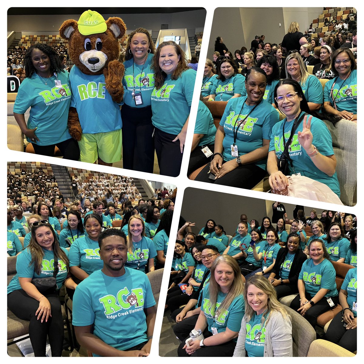 HumbleISD_RCE's tweet photo. RCE showed up to @gracechurch_one today Shining Our Light, and we will be “Sending it On” to our Cubs! We are proud to be  #TeamRCE and that was evident at today’s Convocation! What a great start to the school year! RCE- Where YOUR Story Matters!! @DrAMScott2023 https://t.co/fAXjPcTJSH
