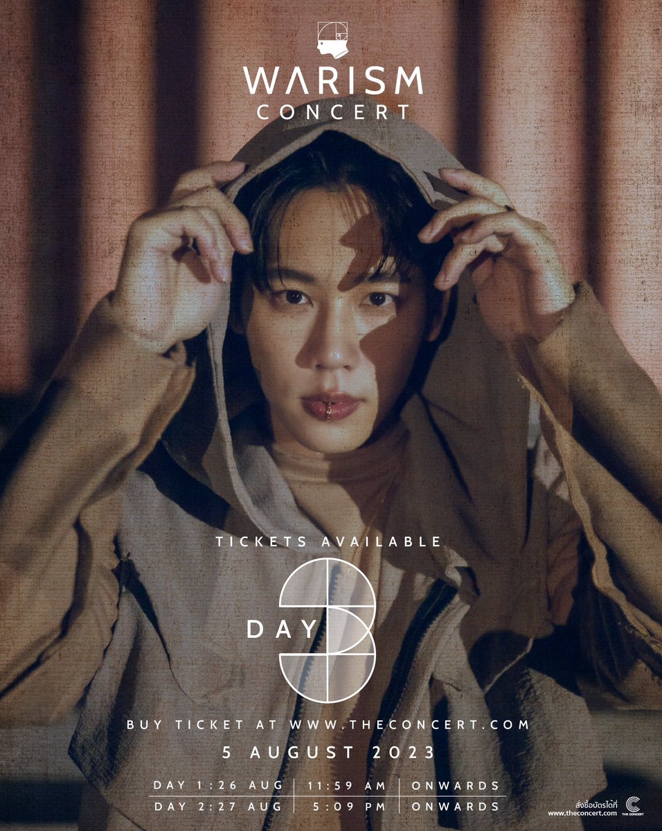 argentis_th's tweet photo. อีก 3 วัน! เปิดขายบัตร!!
Let's countdown! 3 days to go!!

WARISM CONCERT
26-27 สิงหาคม 2566 MCC HALL, เดอะมอลล์ ไลฟ์สโตร์ งามวงศ์วาน

บัตรราคา 6,500 / 5,500 / 4,500 / 3,500 / 2,500 / 1,500 / 1,000 บาท 
บัตร Live Streaming ราคา 1,200 บาท 

DAY1: 26 สิงหาคม
จำหน่ายบัตรวันที่ 5 สิงหาคม 2566 เวลา 11.59 น.
Link: https://t.co/h79v4G9Zxh

Live Streaming DAY1: 26 สิงหาคม
Link: https://t.co/gKt4W8xcab

DAY2: 27 สิงหาคม 
จำหน่ายบัตรวันที่ 5 สิงหาคม 2566 เวลา 17.09 น.  
Link: https://t.co/xOWaOaH3Q7

Live Streaming DAY2: 27 สิงหาคม
Link: https://t.co/N7ZGfZOVUY

#WarismConcert